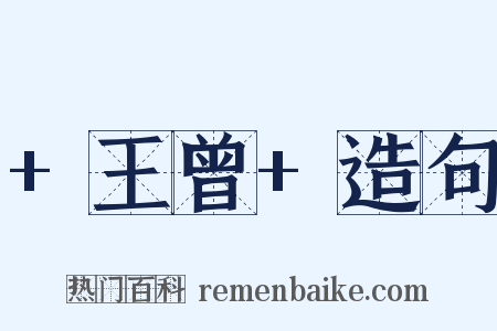 +王曾+造句是什么意思的图片